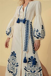 Chemise Atena Bordado - AZUL MARINHO