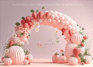 balao 3D  morango