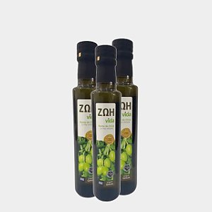 Kit 3 Azeites de Oliva Extra Virgem Grego Zoh Vida 250ml