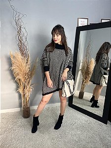 Poncho Tricot Mousse