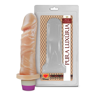 PENIS REALÍSTICO S/ESCROTO C/VIBRO PC008   15,3 X 4