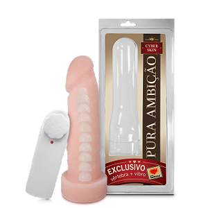 Penis Cyber maciço com Vértebra e Vibro - 16cm X 4,5cm