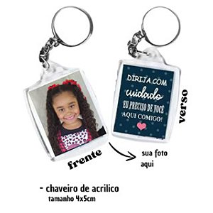 Chaveiro Dirija com Cuidado Papai
