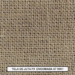 TELA JUTA NATURAL F9 ENGOMADA 97cm