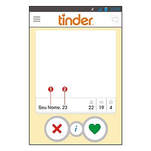 Adesivo Moldura Tinder