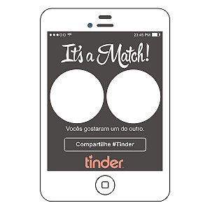 Adesivo Moldura Tinder - It´s a Match!
