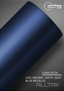 Adesivo envelopamento Deep Blue Metallic ( Largura do rolo - 1,38m ) - VENDA POR METRO