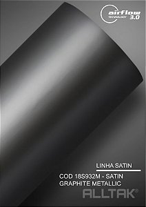 Adesivo envelopamento Graphitte Metallic ( Largura do rolo - 1,38m ) - VENDA POR METRO