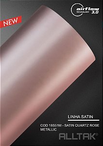 Adesivo envelopamento Quartz Rose Metallic ( Largura do rolo - 1,38m ) - VENDA POR METRO