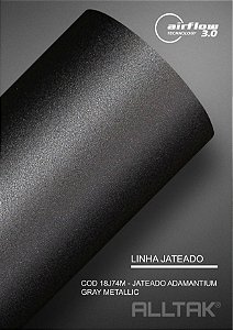 Adesivo Envelopamento Jateado Adamantium Gray Metallic - ( Largura Do Rolo - 1,38m ) - VENDA POR METRO