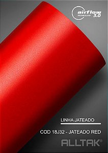Adesivo Envelopamento Jateado Red - ( Largura Do Rolo - 1,38m ) - VENDA POR METRO