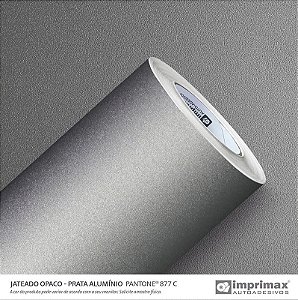 Adesivo Jateado Opaco Prata Alumínio ( ROLO DE 3M X 1.40M )