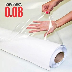 Adesivo Transparente Brilho 0,08mm (Largura 1m) - VENDA POR METRO