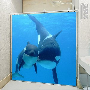Adesivo Box - Baleia Orca Namorando