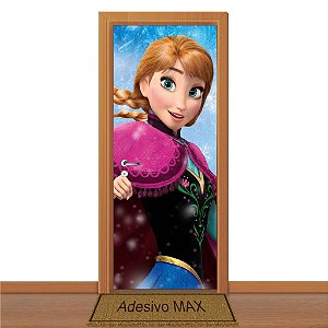 Adesivo de Porta - Frozen Anna