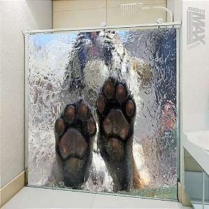 Adesivo Para Box De Banheiro 3d Tigre Branco Largura Total Até 120cm -  Adesivos Decorativos e Personalizados