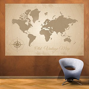 Mapa Mundi - Old Vintage