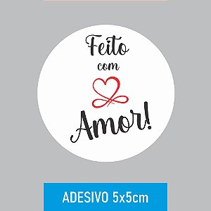 Rótulo - Feito com Amor