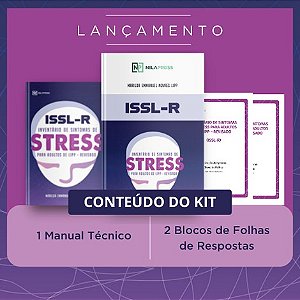 INVENTÁRIO DE SINTOMAS DE STRESS PARA ADULTOS DE LIPP - Revisado - ISSL-R - Kit R$236,00 - Restrito