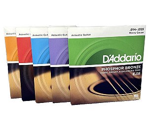 Encordoamento Violão Aço - D'Addario EJ Phosphor Bronze