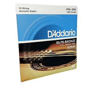 Encordoamento Violão Aço 12 cordas - D'Addario EZ