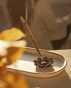 Incensário flor de lótus