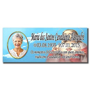 Porcelana Placa Acoplada(6x8cm) 10x25cm para Lápides e Jazigos
