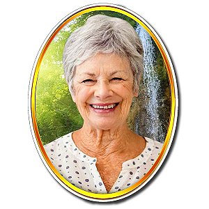 Foto em Porcelana Oval 6x8cm para Jazigos e Lápides