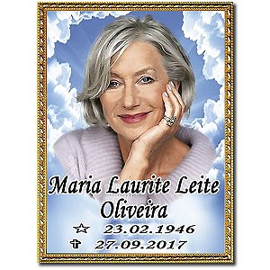 Foto em Porcelana Retangular 8x10cm para Jazigos e Lápides