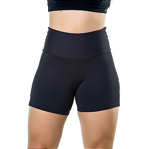 Short Fitness Feminino Elite Cós Alto E Proteção UV