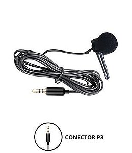 2 Microfones de Lapela Conector P3 Entrevista New Live - Rock Clube -  Instrumentos Musicais