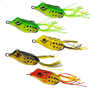 Kit 5 Isca Artificial Sapo Frog 5,5cm 12g
