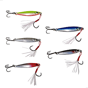 Kit 5 Isca Artificial Speed Jig 6cm 20g