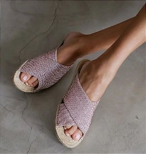 flatz espadrille slide X rose