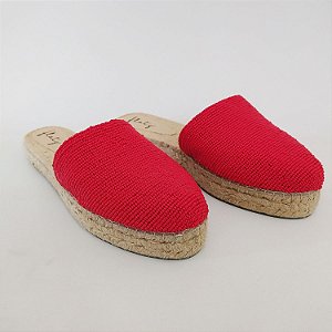 flatz espadrille mule solado duplo vermelha - Último par 40!