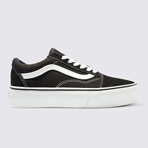 Tênis Vans Old Skool Plataforma Black White