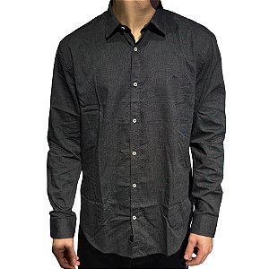 Camisa Aramis Slim Fil a Fil Antilia Preto