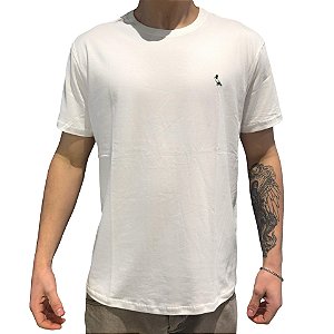 Camiseta Reserva Regular Patch Tricolor Branco