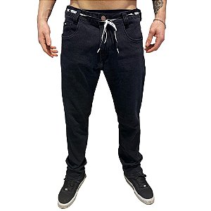Calça Hocks Jeans Ligação Large Preto