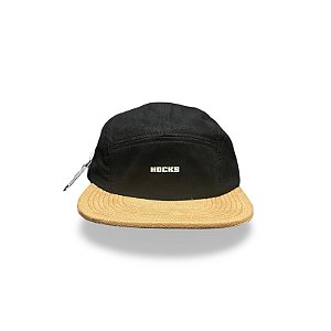 Boné Hocks 5 Panel Ruas Preto