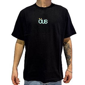 Camiseta OUS Semi Logo Desgaste Preto