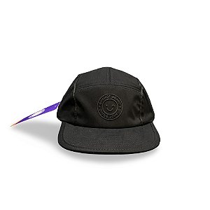 Boné Orange 5 Panel Black Label Preto