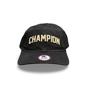 Boné Champion College Dad Five Aba Curva Preto