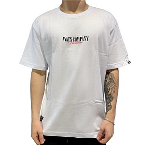 Camiseta Wats Oversized Enjoy Branco