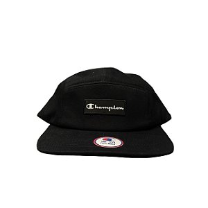 Boné Champion Camper Five Panel Label Box Preto