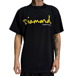 Camiseta Diamond Og Script Preto