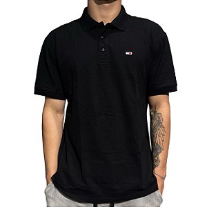 Camisa Tommy Polo Original Fine Pique Preto