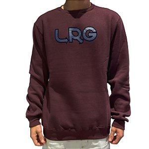 Moletom LRG Careca Overground Inventive Crew Vinho