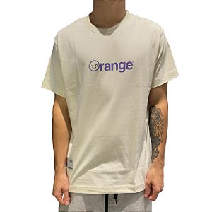 Camiseta Orange Core Smile Bege