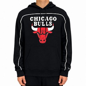 Moletom New Era Canguru Chicago Bulls NBA Preto